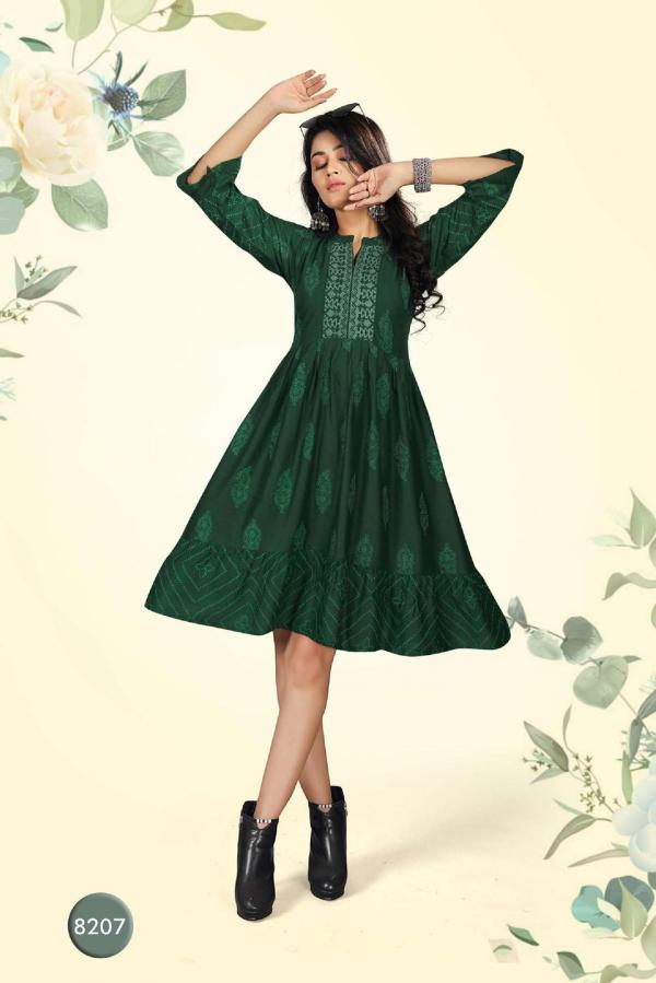 Beauty Queen Vihana 1 Rayon Fancy Western Shorty Kurti Collection